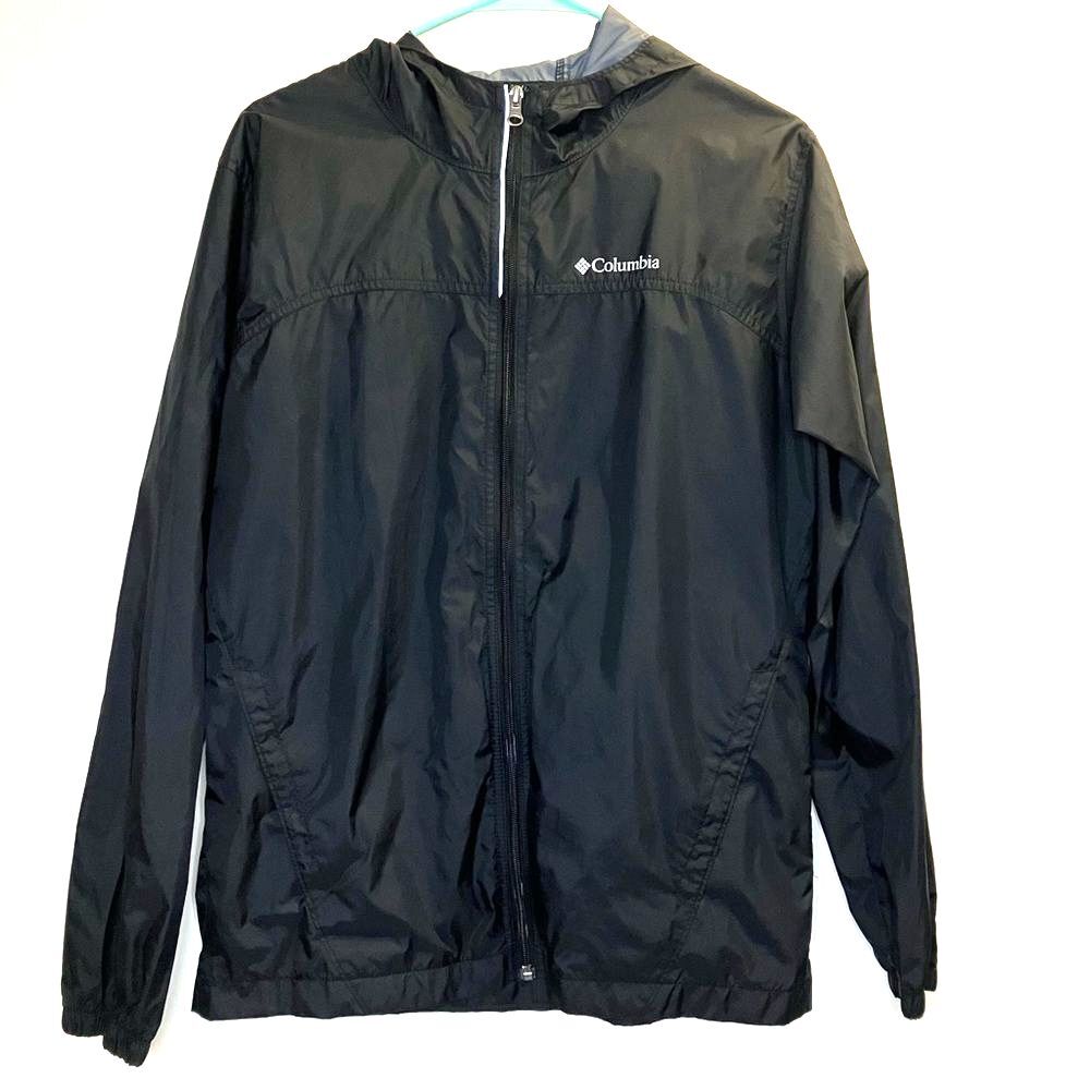 Columbia Big Kids Glennaker Rain Jacket Black Size XL - Picture 2 of 8